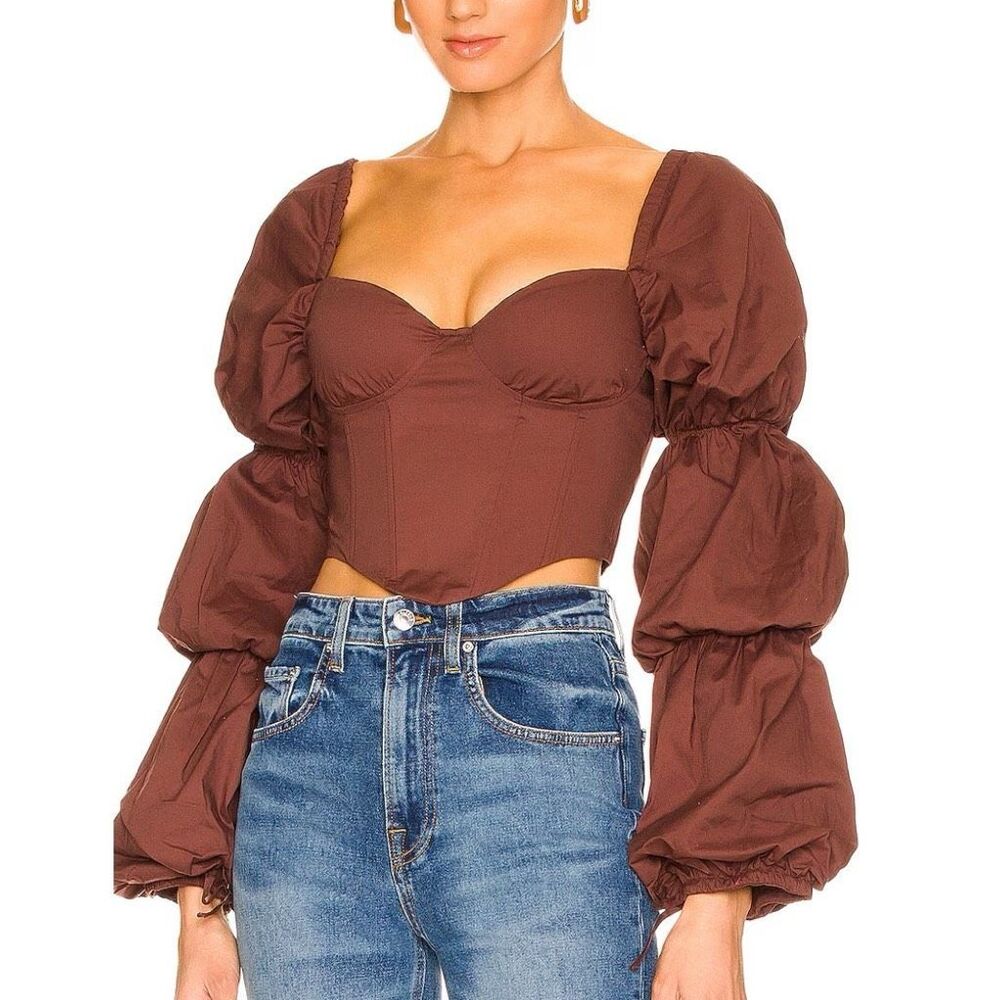 Majorelle Revolve Tawny‎ Corset Top in Brown Size XS